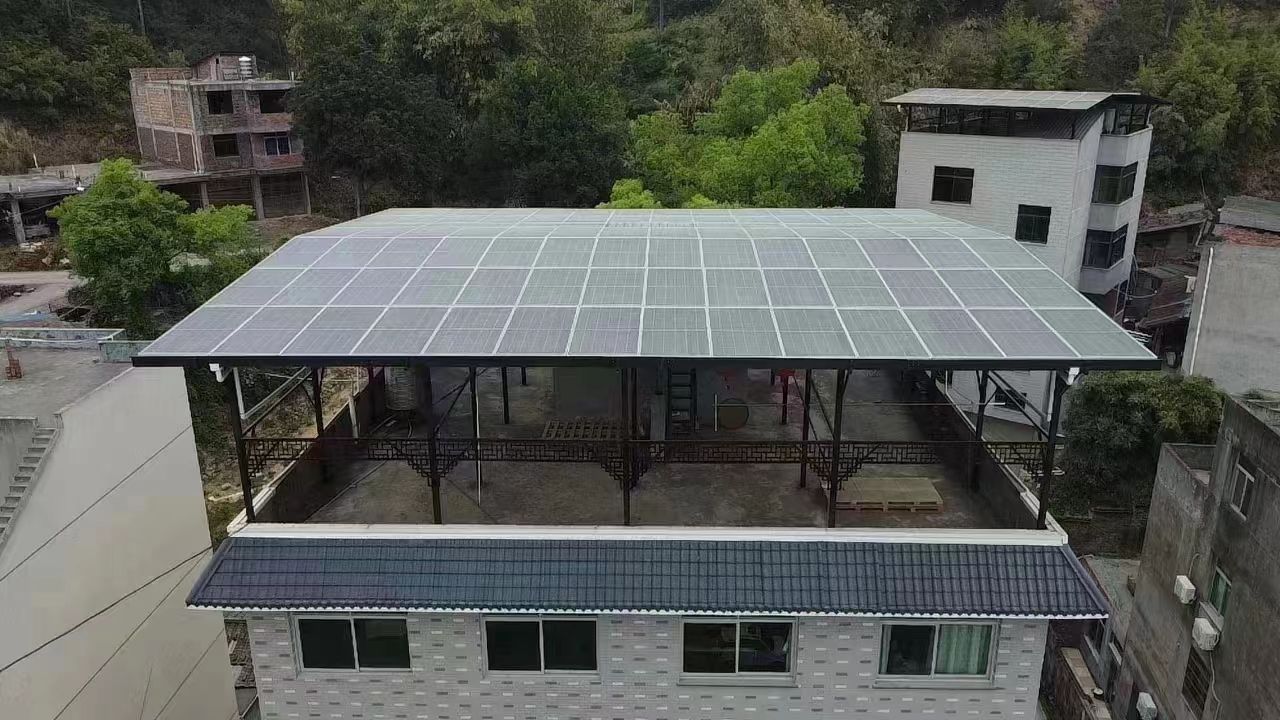 鄄城15kw+10kwh自建别墅家庭光伏储能系统